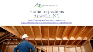 Home Inspections in Asheville, NC