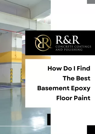 Discover the Best Basement Epoxy Floor Paint