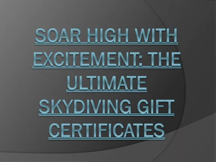 soar high with excitement the ultimate skydiving gift certificates