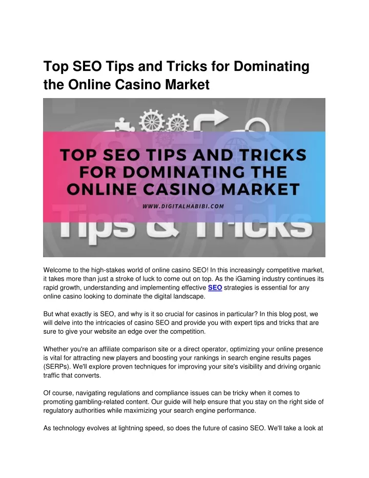 top seo tips and tricks for dominating the online