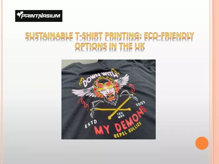 sustainable t shirt printing eco friendly options