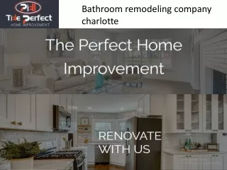 Bathroom remodeling company charlotte