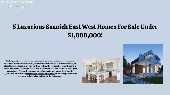 5 luxurious saanich east west homes for sale