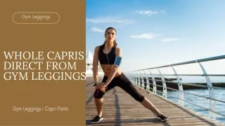 Womens Cargo Capris Direct from Gym Leggings