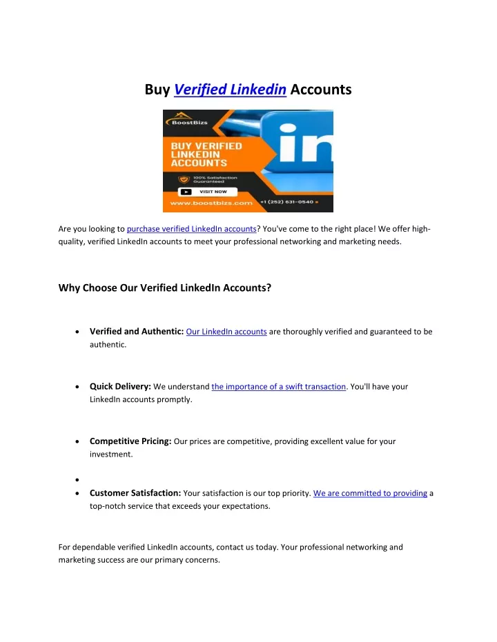 buy verified linkedin accounts