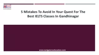 IELTS classes in Gandhinagar - Navigator's Education
