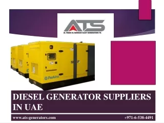 DIESEL GENERATOR  SUPPLIERS IN UAE