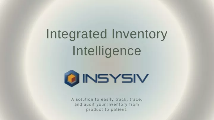 integrated inventory intelligence