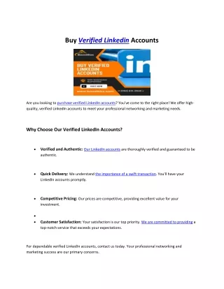 Buy Verified Linkedin Accounts