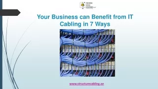 your business can benefit from it cabling in 7 ways