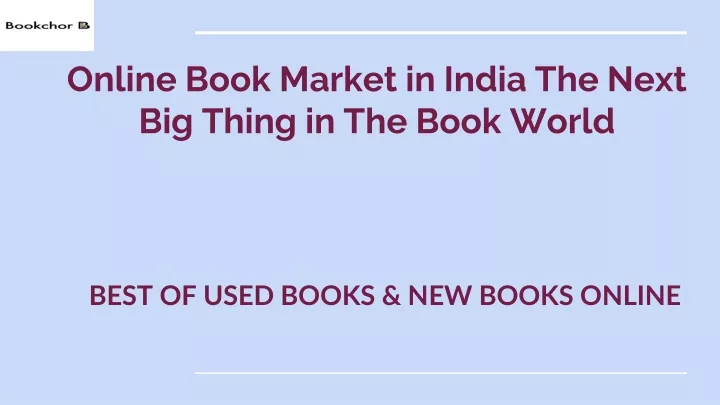 online book market in india the next big thing in the book world