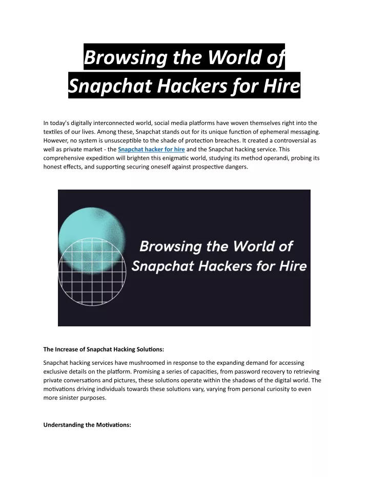 browsing the world of snapchat hackers for hire