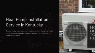 Heat Pump Installation Service in Kentucky