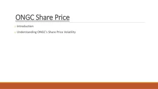 ONGC share price