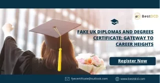 Fake UK Diplomas and Degrees Certificate Gateway to Career Heights