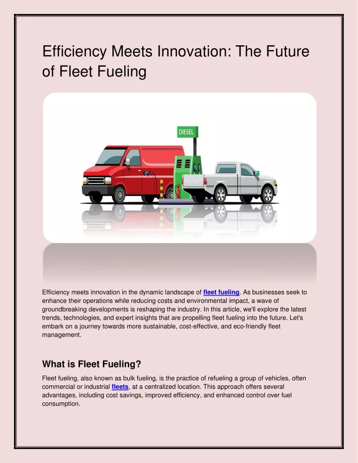 efficiency meets innovation the future of fleet