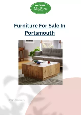 Furniture For Sale In Portsmouth