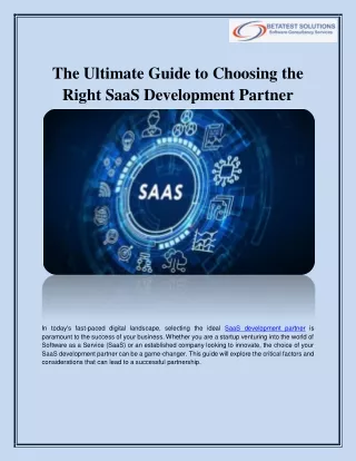 the ultimate guide to choosing the right saas