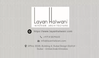 Layan Halwani Interior Architecture