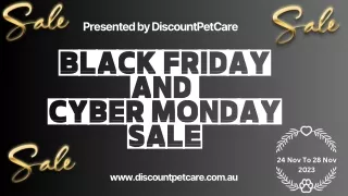Black Friday and Cyber Monday Sale at DiscountPetCare