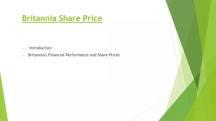 britannia share price