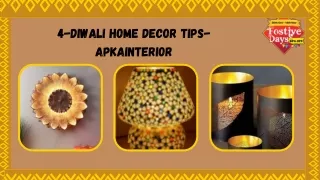 4-Diwali Home Decor Tips- ApkaInterior