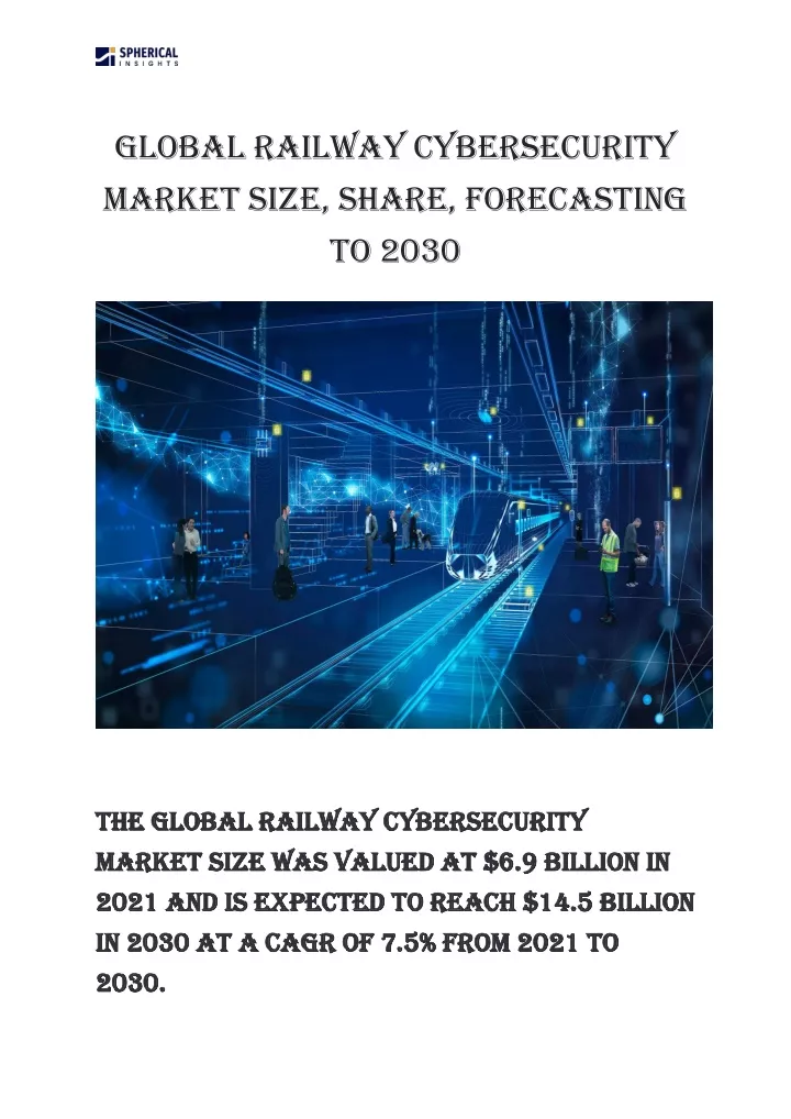 global railway cybersecurity market size share