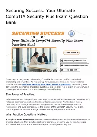 securing success your ultimate comptia security