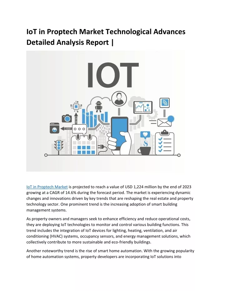 iot in proptech market technological advances