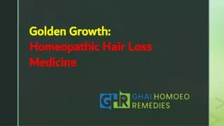 Golden Growth Homeopathic Hair Loss Medicine