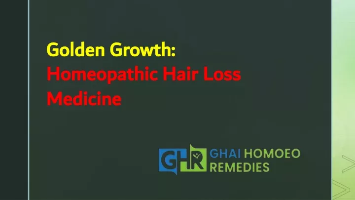 golden growth homeopathic hair loss medicine