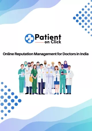 Online Reputation Management for Doctors in India