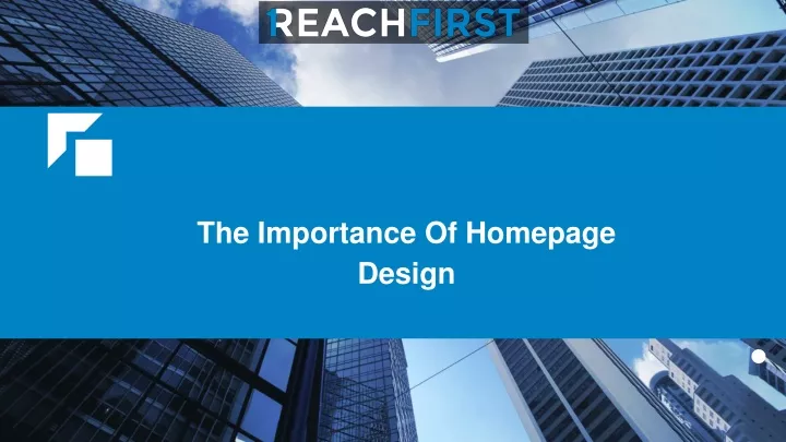 the importance of homepage design