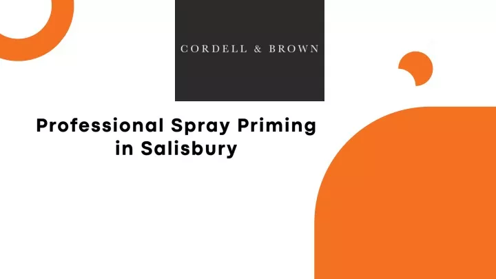 professional spray priming in salisbury