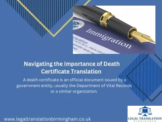 Death Certificate Translation in Birmingham