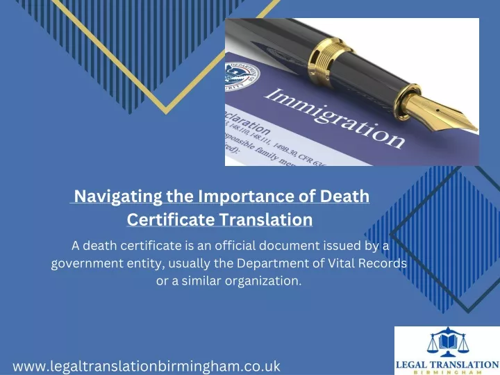 navigating the importance of death certificate