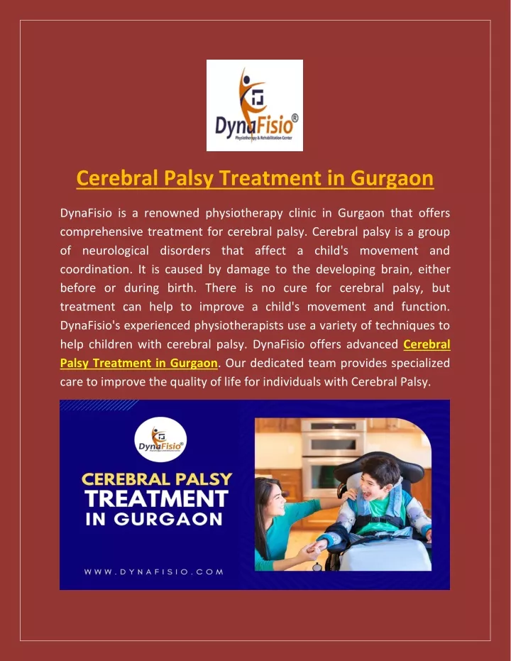cerebral palsy treatment in gurgaon
