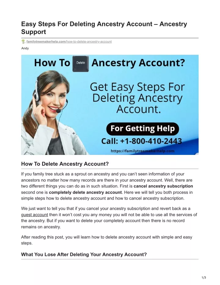 easy steps for deleting ancestry account ancestry