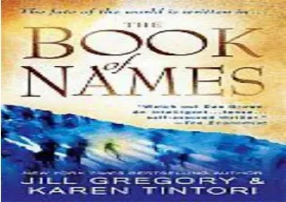 FREE READ [PDF] The Book of Names: A Novel
