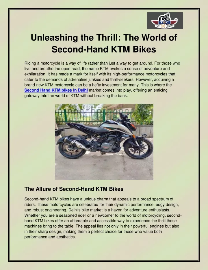 unleashing the thrill the world of second hand