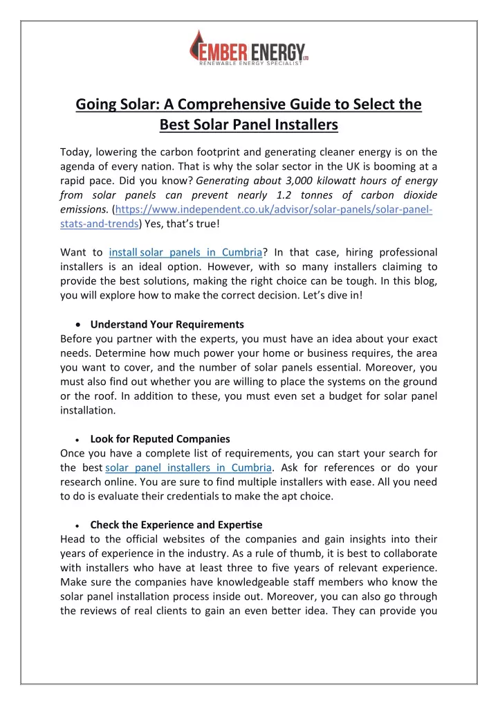 going solar a comprehensive guide to select