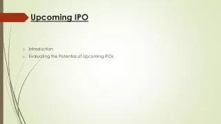 Upcoming IPO