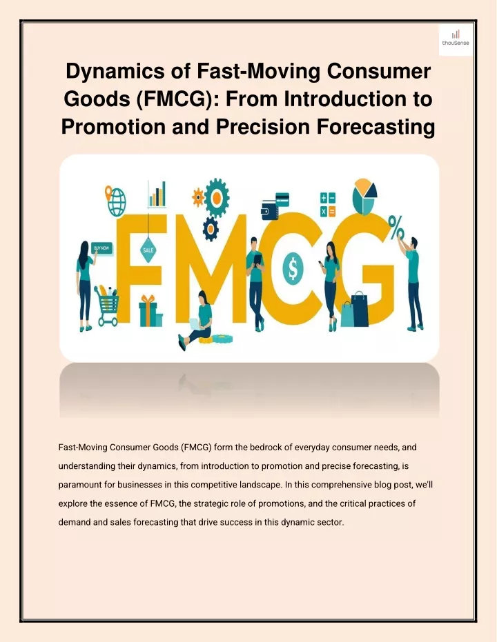 dynamics of fast moving consumer goods fmcg from