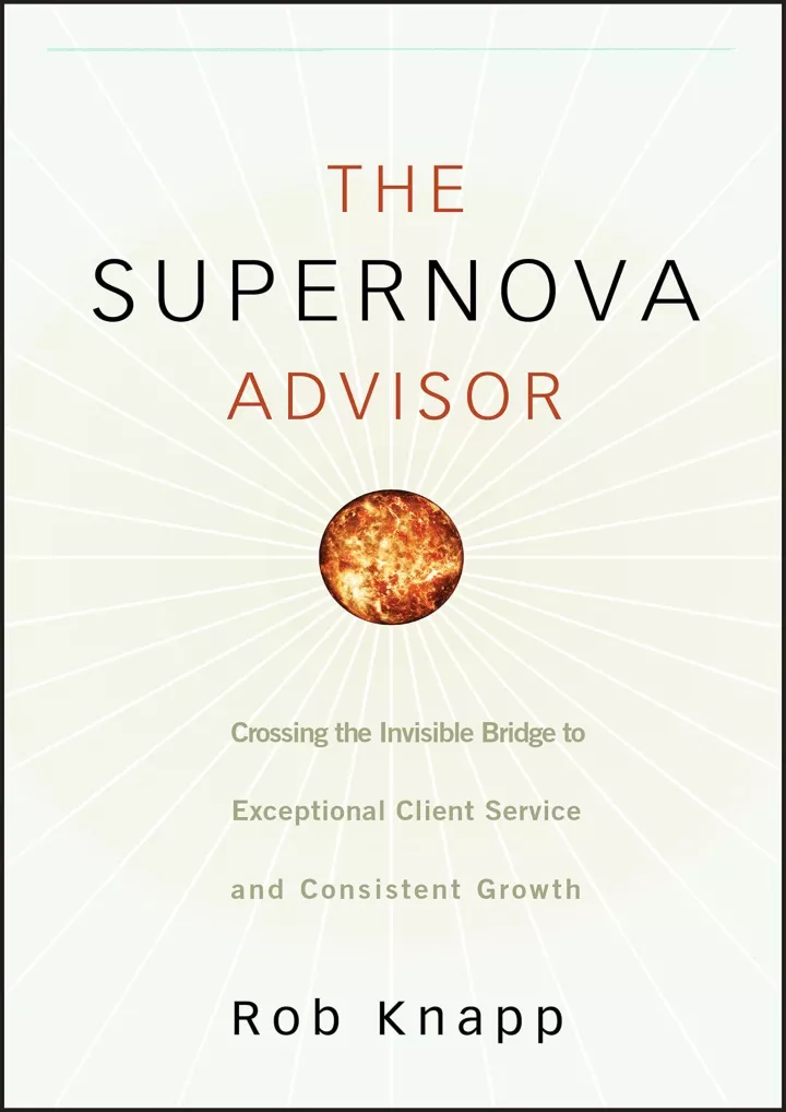read ebook pdf the supernova advisor crossing