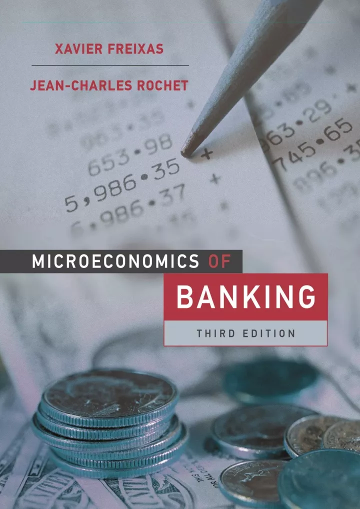 read ebook pdf microeconomics of banking third