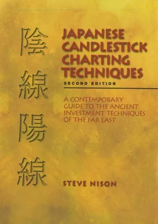 READ [PDF]  Japanese Candlestick Charting Techniques, Second Edition