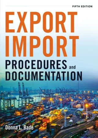 READ [PDF]  Export/Import Procedures and Documentation