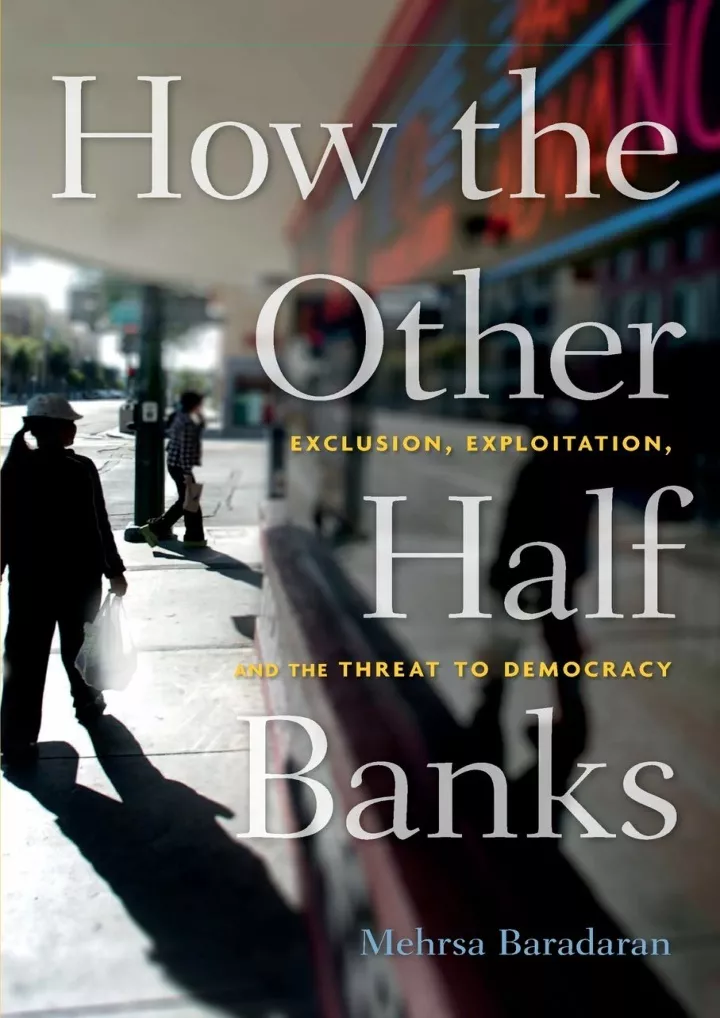 download pdf how the other half banks exclusion