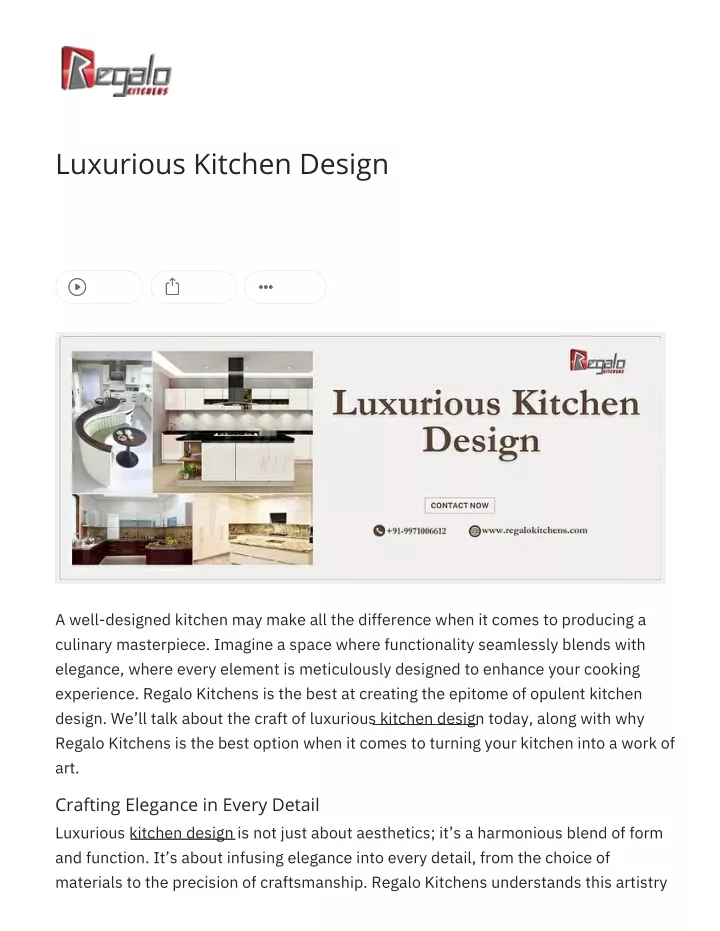 luxurious kitchen design
