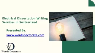 electrical dissertation writing services